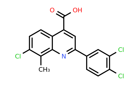 CAS 863437-98-3 | 7-Chloro-2-(3,4-dichlorophenyl)-8-methylquinoline-4-carboxylic acid