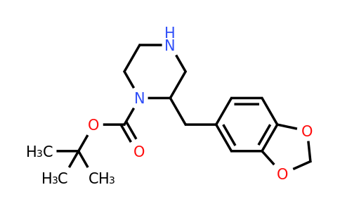 CAS 863666-06-2 | 2-Benzo[1,3]dioxol-5-ylmethyl-piperazine-1-carboxylic acid tert-butyl ester
