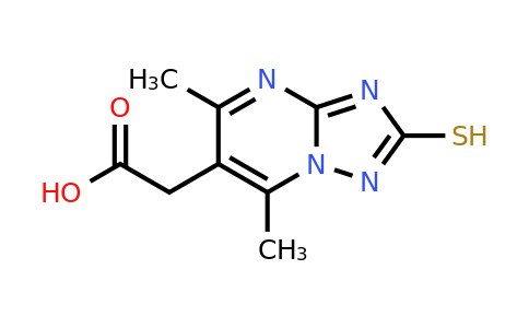 CAS 863668-01-3 | 2-{5,7-dimethyl-2-sulfanyl-[1,2,4]triazolo[1,5-a]pyrimidin-6-yl}acetic acid