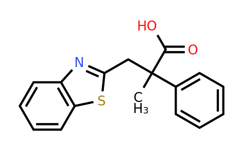 CAS 863669-01-6 | 3-(1,3-benzothiazol-2-yl)-2-methyl-2-phenylpropanoic acid