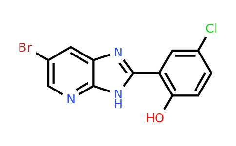 CAS 863669-38-9 | 2-{6-bromo-3H-imidazo[4,5-b]pyridin-2-yl}-4-chlorophenol