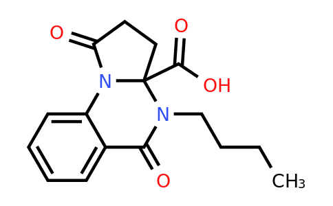 CAS 863669-61-8 | 4-butyl-1,5-dioxo-1H,2H,3H,3aH,4H,5H-pyrrolo[1,2-a]quinazoline-3a-carboxylic acid