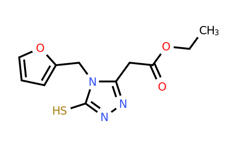 CAS 863669-70-9 | ethyl 2-{4-[(furan-2-yl)methyl]-5-sulfanyl-4H-1,2,4-triazol-3-yl}acetate
