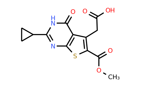 CAS 863763-66-0 | 2-[2-cyclopropyl-6-(methoxycarbonyl)-4-oxo-3H,4H-thieno[2,3-d]pyrimidin-5-yl]acetic acid
