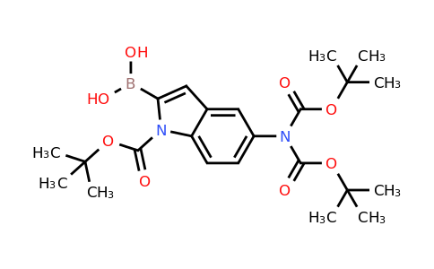 CAS 863770-85-8 | [5-[bis(tert-butoxycarbonyl)amino]-1-tert-butoxycarbonyl-indol-2-yl]boronic acid