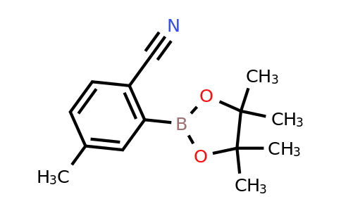 CAS 863868-22-8 | 4-Methyl-2-(4,4,5,5-tetramethyl-1,3,2-dioxaborolan-2-YL)benzonitrile