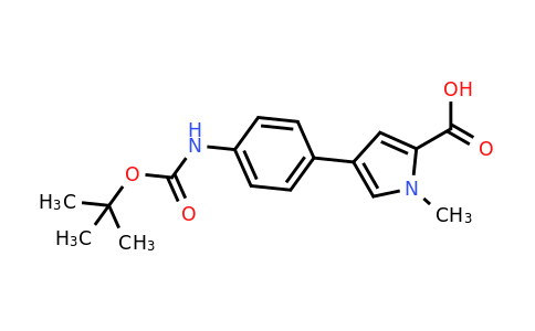 CAS 864076-03-9 | 4-(4-((tert-Butoxycarbonyl)amino)phenyl)-1-methyl-1H-pyrrole-2-carboxylic acid
