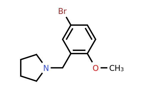 CAS 864418-18-8 | 1-(5-Bromo-2-methoxy-benzyl)-pyrrolidine