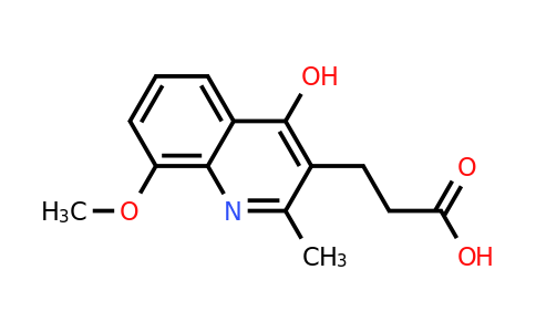 CAS 864433-55-6 | 3-(4-Hydroxy-8-methoxy-2-methylquinolin-3-yl)propanoic acid