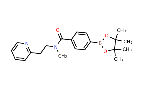 CAS 864759-42-2 | N-Methyl-N-(2-(pyridin-2-yl)ethyl)-4-(4,4,5,5-tetramethyl-1,3,2-dioxaborolan-2-yl)benzamide