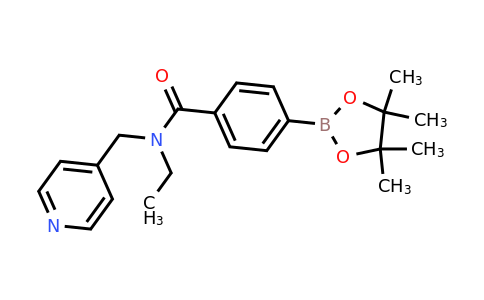 CAS 864759-43-3 | N-Ethyl-N-(pyridin-4-ylmethyl)-4-(4,4,5,5-tetramethyl-1,3,2-dioxaborolan-2-yl)benzamide