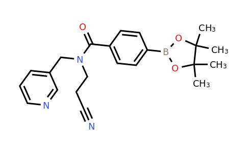 CAS 864759-44-4 | N-(2-Cyanoethyl)-N-(pyridin-3-ylmethyl)-4-(4,4,5,5-tetramethyl-1,3,2-dioxaborolan-2-yl)benzamide
