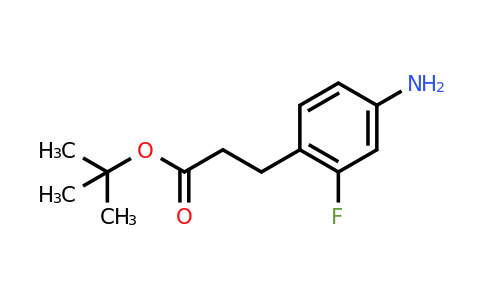 CAS 865138-41-6 | 3-(4-Amino-2-fluoro-phenyl)-propionic acid tert-butyl ester