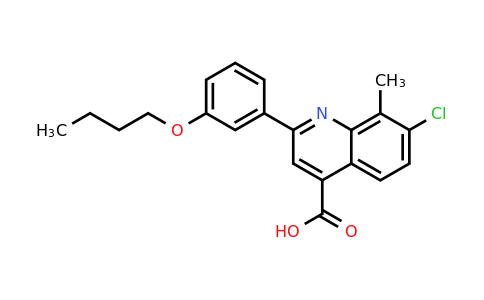 CAS 865415-09-4 | 2-(3-Butoxyphenyl)-7-chloro-8-methylquinoline-4-carboxylic acid