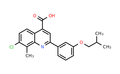 CAS 865415-11-8 | 7-Chloro-2-(3-isobutoxyphenyl)-8-methylquinoline-4-carboxylic acid