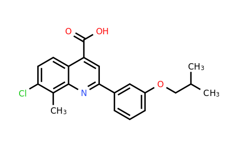 7-Chloro-2-(3-isobutoxyphenyl)-8-methylquinoline-4-carboxylic acid