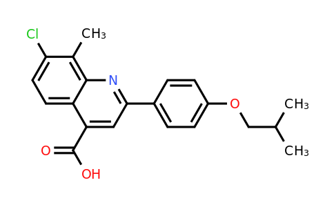 CAS 865415-13-0 | 7-Chloro-2-(4-isobutoxyphenyl)-8-methylquinoline-4-carboxylic acid