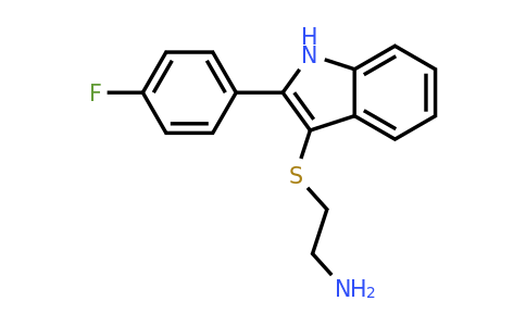 CAS 865546-48-1 | (2-{[2-(4-Fluorophenyl)-1H-indol-3-yl]thio}ethyl)amine