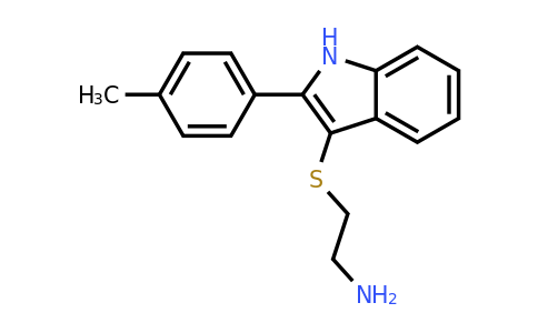 CAS 865546-52-7 | (2-{[2-(4-Methylphenyl)-1H-indol-3-yl]thio}ethyl)amine