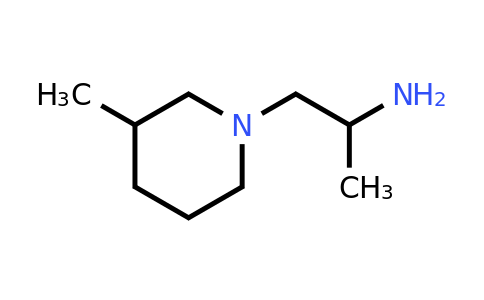 CAS 86559-41-3 | 1-(3-Methylpiperidin-1-yl)propan-2-amine