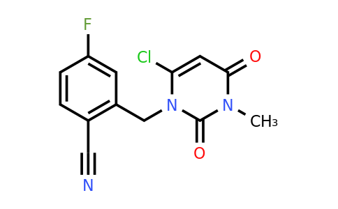 CAS 865759-24-6 | 2-((6-Chloro-3-methyl-2,4-dioxo-3,4-dihydropyrimidin-1(2H)-yl)methyl)-4-fluorobenzonitrile