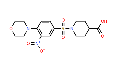CAS 866050-20-6 | 1-[(4-Morpholino-3-nitrophenyl)sulfonyl]-4-piperidinecarboxylic acid