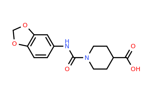 CAS 866132-02-7 | 1-[(1,3-Benzodioxol-5-ylamino)carbonyl]-4-piperidinecarboxylic acid