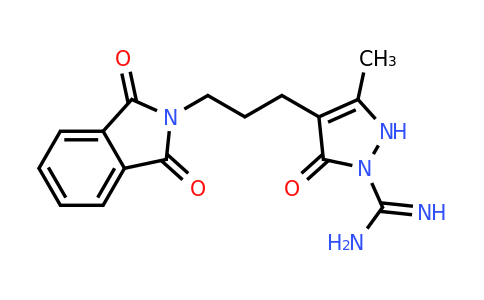 CAS 866145-62-2 | 4-(3-(1,3-Dioxoisoindolin-2-yl)propyl)-3-methyl-5-oxo-2,5-dihydro-1H-pyrazole-1-carboximidamide