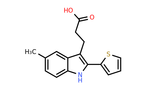 CAS 867329-93-9 | 3-[5-methyl-2-(thiophen-2-yl)-1H-indol-3-yl]propanoic acid