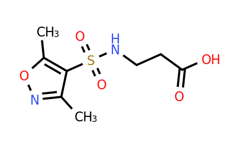 CAS 867329-96-2 | 3-(dimethyl-1,2-oxazole-4-sulfonamido)propanoic acid