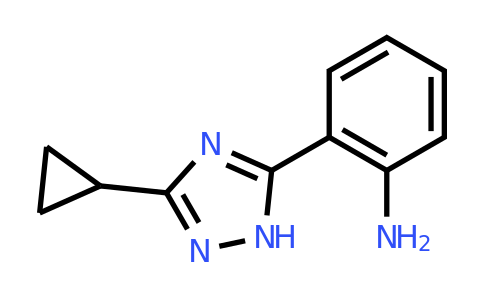 CAS 867329-98-4 | 2-(3-cyclopropyl-1H-1,2,4-triazol-5-yl)aniline