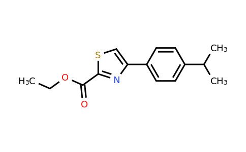 CAS 868591-47-3 | 4-(4-Isopropyl-phenyl)-thiazole-2-carboxylic acid ethyl ester
