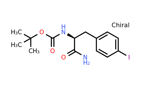 CAS 868694-44-4 | S-[1-Carbamoyl-2-(4-iodo-phenyl)-ethyl]-carbamic acid tert-butyl ester