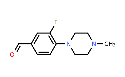 CAS 868770-03-0 | 3-Fluoro-4-(4-methylpiperazin-1-yl)benzaldehyde