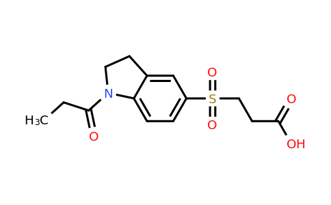 CAS 868964-09-4 | 3-((1-Propionylindolin-5-yl)sulfonyl)propanoic acid
