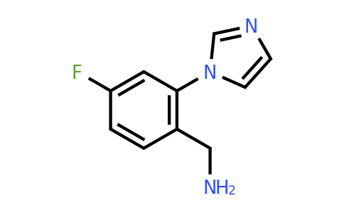 CAS 869591-89-9 | (4-Fluoro-2-(1H-imidazol-1-yl)phenyl)methanamine