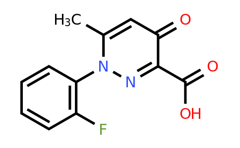 CAS 869634-08-2 | 1-(2-fluorophenyl)-6-methyl-4-oxo-1,4-dihydropyridazine-3-carboxylic acid