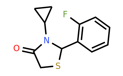 CAS 869716-03-0 | 3-cyclopropyl-2-(2-fluorophenyl)-1,3-thiazolidin-4-one