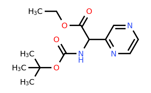 CAS 869785-93-3 | Ethyl 2-((tert-butoxycarbonyl)amino)-2-(pyrazin-2-yl)acetate