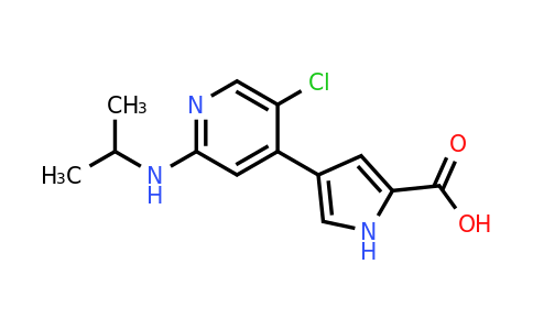 CAS 869886-90-8 | 4-(5-Chloro-2-(isopropylamino)pyridin-4-yl)-1H-pyrrole-2-carboxylic acid