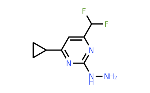 CAS 869943-10-2 | 4-Cyclopropyl-6-(difluoromethyl)-2-hydrazinylpyrimidine