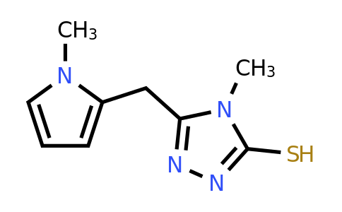 CAS 869943-98-6 | 4-Methyl-5-((1-methyl-1H-pyrrol-2-yl)methyl)-4H-1,2,4-triazole-3-thiol