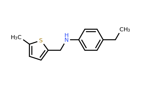 CAS 869947-61-5 | 4-Ethyl-N-[(5-methylthiophen-2-yl)methyl]aniline