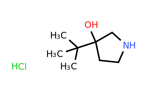 CAS 869976-51-2 | 3-tert-butylpyrrolidin-3-ol hydrochloride