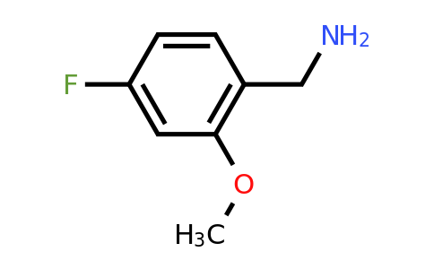 CAS 870563-60-3 | (4-Fluoro-2-methoxyphenyl)methanamine