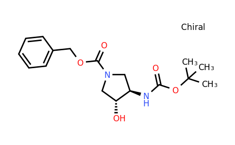 CAS 870632-88-5 | trans-3-tert-Butoxycarbonylamino-4-hydroxy-pyrrolidine-1-carboxylic acid benzyl ester