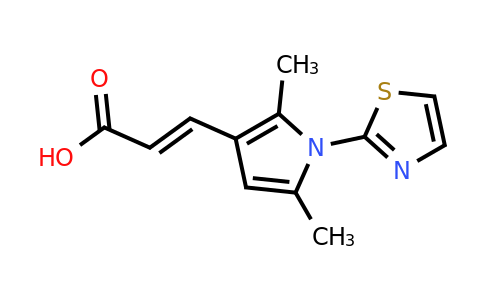 CAS 870692-52-7 | (2E)-3-[2,5-dimethyl-1-(1,3-thiazol-2-yl)-1H-pyrrol-3-yl]prop-2-enoic acid