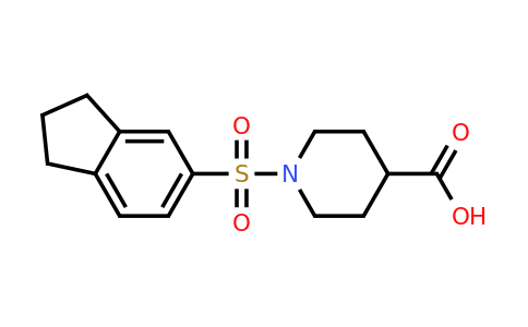 CAS 870693-01-9 | 1-(2,3-dihydro-1H-indene-5-sulfonyl)piperidine-4-carboxylic acid