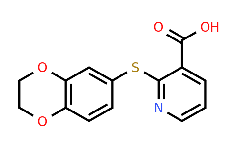 CAS 870693-02-0 | 2-(2,3-dihydro-1,4-benzodioxin-6-ylsulfanyl)pyridine-3-carboxylic acid