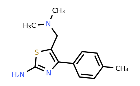 CAS 870693-07-5 | 5-[(dimethylamino)methyl]-4-(4-methylphenyl)-1,3-thiazol-2-amine